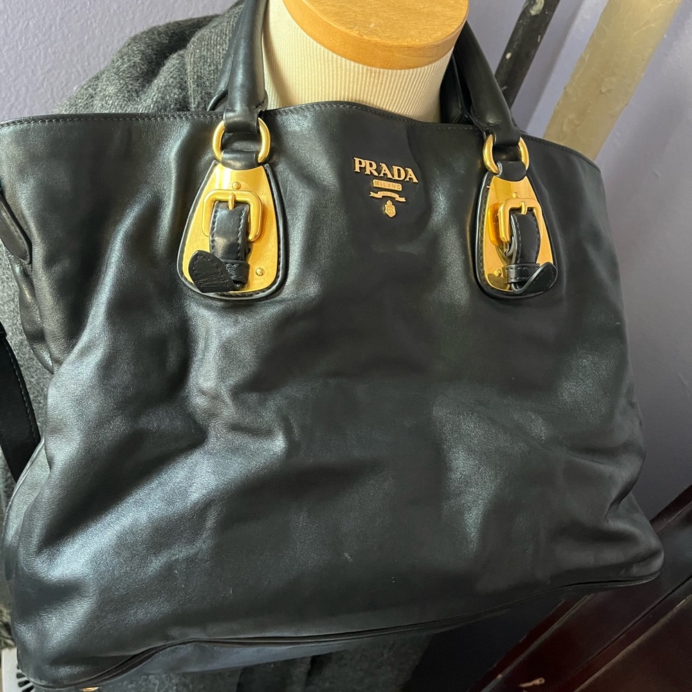 Prada Black Leather Handbag